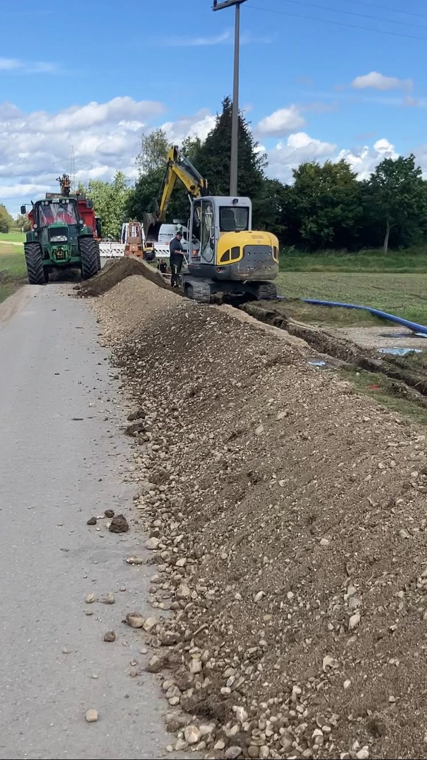 Bioenergie Fischerhöfe - Trinkwasserversorgung - Konstruktion von trinkwasserversorgung DN 65